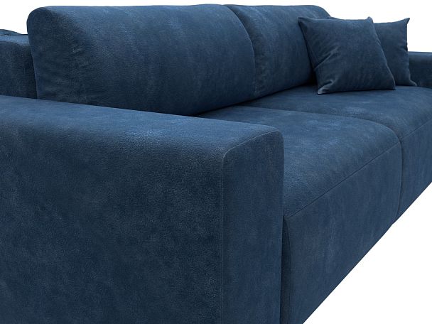 Диван прямой Лига-036 НПБ Классик Велюр синий - Вид 4