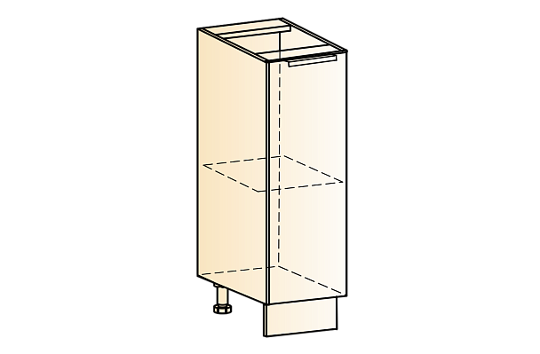 Стоун Шкаф рабочий L150 (1 дв.гл.) 23.58.1846 - Вид 4