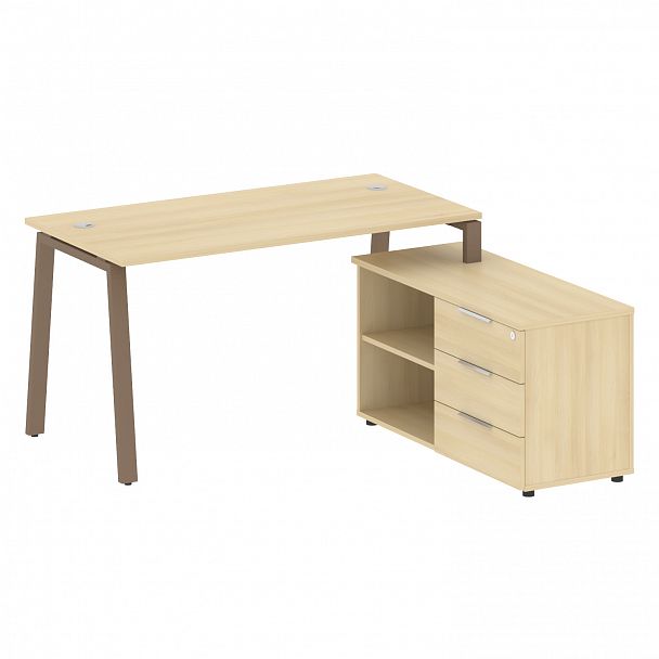 Рабочая станция "Metal System" БА.РС-СТС-2.3 акация/мокко - Вид 1