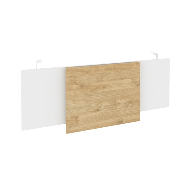 Onix Direct Царга стола руководителя O.M-CSR-3 Белый бриллиант/Тиквуд светлый/Белый металл 1140*450*54 - Вид 1