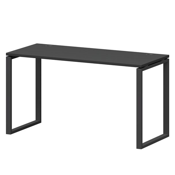 Стол на металлокаркасе СМС25-О-16К.60.Пр25 Графит/Антрацит 1600x600x750 Смарт - Вид 1