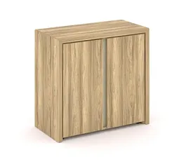 CORNER COR.ST-3.1 Шкаф низкий широкий (2 низких фасада ЛДСП) Corner кабинет руководителя  ваниль - Фото предпросмотра