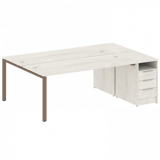 Рабочая станция "Metal System" БП.РС-СТП-2.5 дуб наварра/мокко - Вид 1