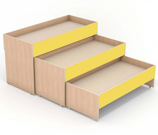 Кровать 3-х ярусная выдвижная "715" - Вид 3