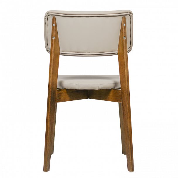 Стул Topas, экокожа Luxa almond бежевый, старинный орех - Вид 5