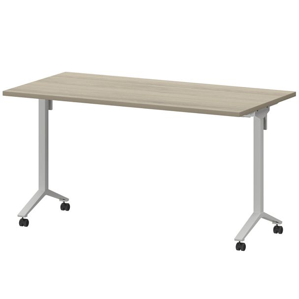 Стол мобильный складной МБ25-140.70 Кронберг/Белый 1400x700x750 Моби - Вид 1