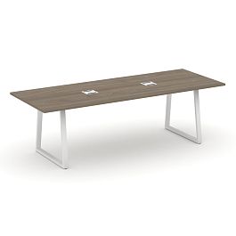 Стайл Проджект Директ / Style Project Direct Стол переговорный SN-6T1.SPRG-258 Вяз Благородный/Металл Белый 2580*980*750 - Фото предпросмотра