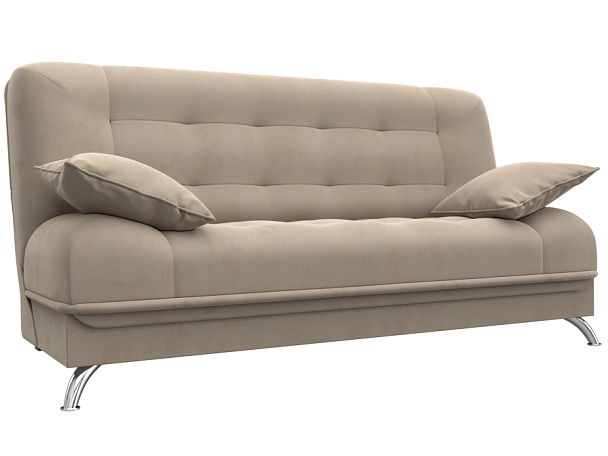 Диван Книжка Анна (полностью велюр бежевый) - Вид 1