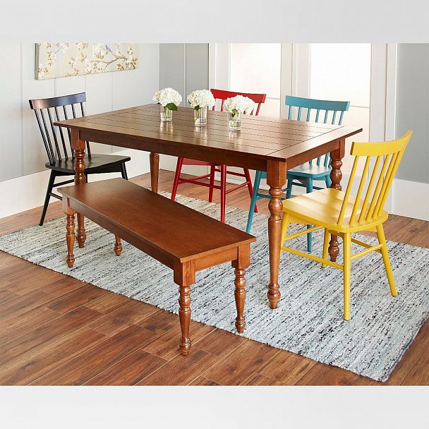 Комплект Такер, 4 стула желтый, черный, красный, синий - Вид 3