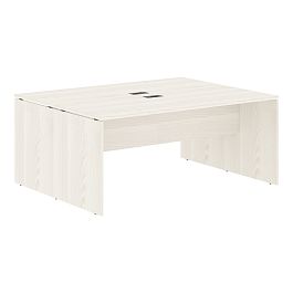 Стол двойной ED2ST 1767 Ясень Траун/Мокко 1760х1346х750 EDIS - Фото предпросмотра