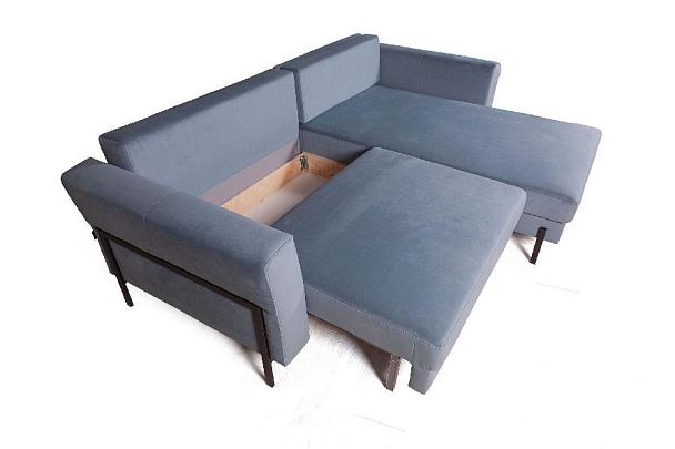 Fiji диван-кровать с шезлонгом, велюр - Вид 6