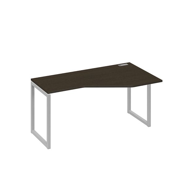 Стол эргономичный правый "Техно" на металлокаркасе QUATTRO A4 А4 Б4 056 БП венге / металлокаркас серый - Вид 1