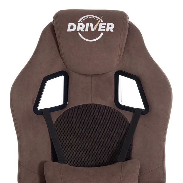 Кресло Драйвер/Driver (22), флок/ткань, коричневый - Вид 7