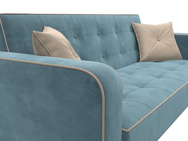 Диван-книжка Тур Велюр бирюзовый - Вид 4