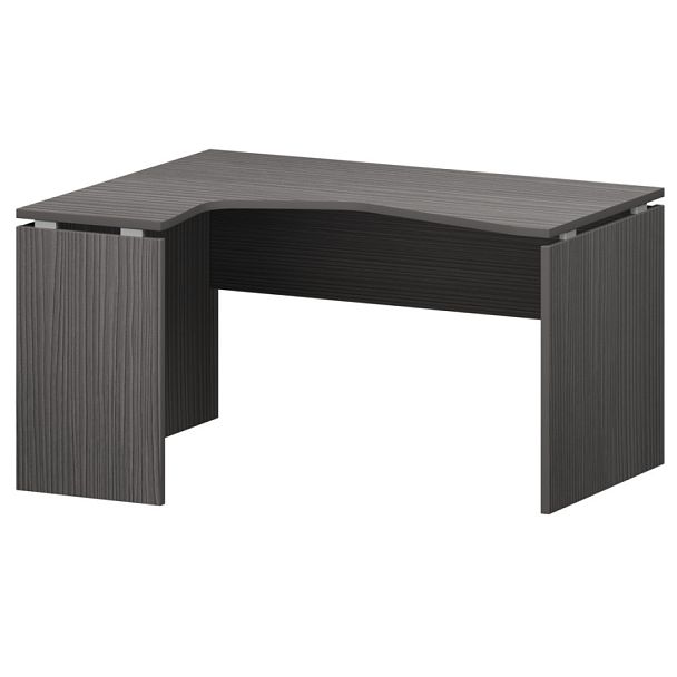 Стол эргономичный левый НТ-040.ЛВ Лиственница 1400x1100x750 Аргентум - Вид 1