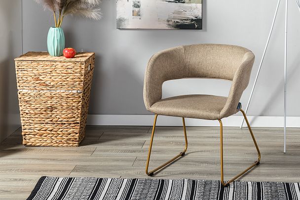 Кресло Hugs beige/Линк золото - Вид 13