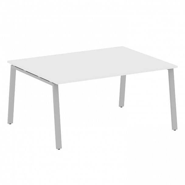 Стол для переговоров "Metal System" БА.ПРГ-1.4 белый/серый - Вид 1
