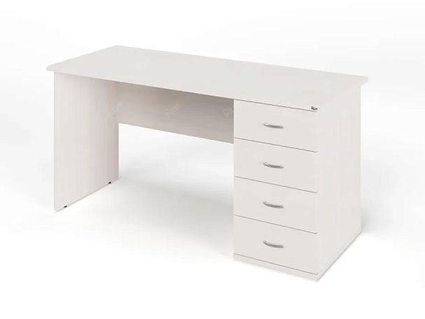 ЛАЙТ / LIGHT RRG007-15x6R Однотумбовый стол 150x60x75 Дуб Молочный - Вид 1