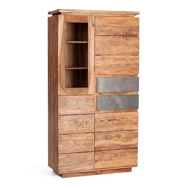 Шкаф-стеллаж Secret de Maison Росвуд/Rosewood (мод. 9805), палисандр/стекло, Natural tinted (натуральный тонированный) - Вид 1