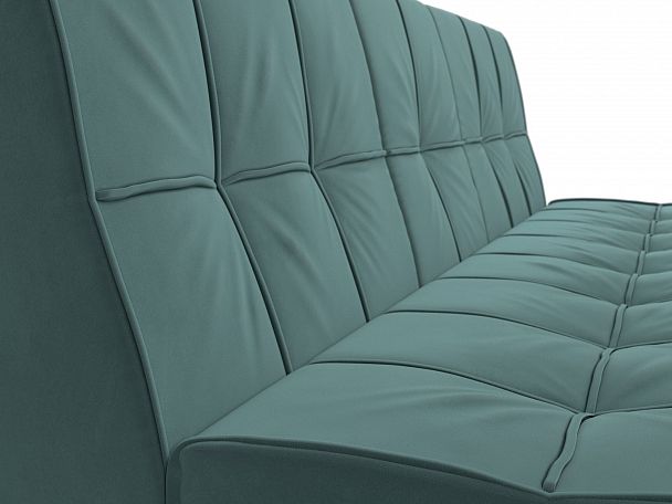 Прямой диван Винсент (полностью велюр бирюзовый) - Вид 4
