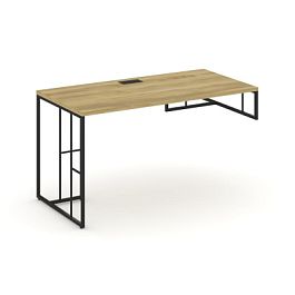 Rift Стол письменный для опорной тумбы правый RF.SPOT-014 (R) Дуб Винченцо/Металл Черный 1580*700*750 - Фото предпросмотра