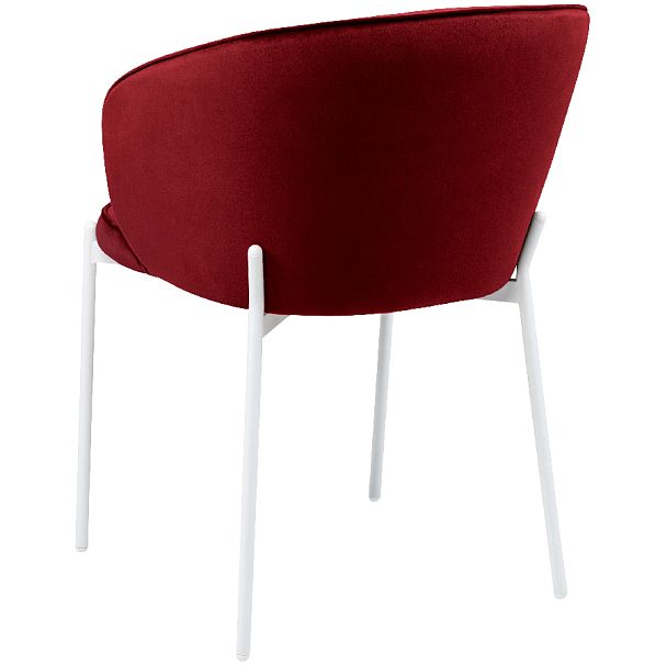 Комплект кухонных стульев Миэль бордовый велюр/белый, 2 шт. - Вид 5