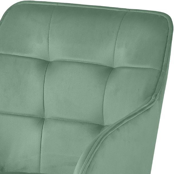 Барное поворотное кресло Мони К, Confetti aquamarine/белый - Вид 7