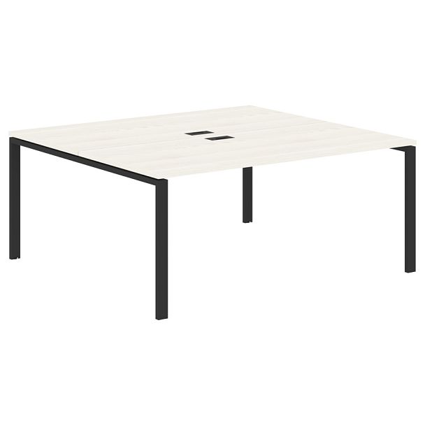 Стол 2-х местный EUWST 1716 Ясень Траун/Черный 1760х1606х750 EDIS - Вид 1