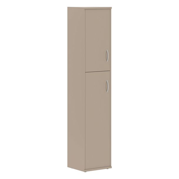 Шкаф колонка с глухой малой и средней дверьми СУ-1.8(L) Мокачино 406х365х1975 IMAGO - Вид 1