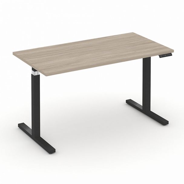 Стол электроподъемный "MOVE UP" MV.SE-3.7 Черный металл / Дуб Аттик - Вид 1
