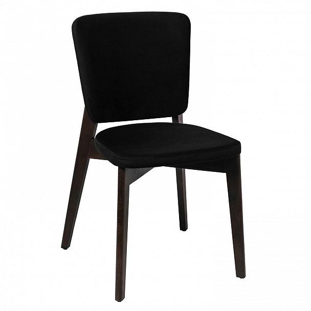 Стул Safir, велюр Velutto-34 черный, морилка венге - Вид 2