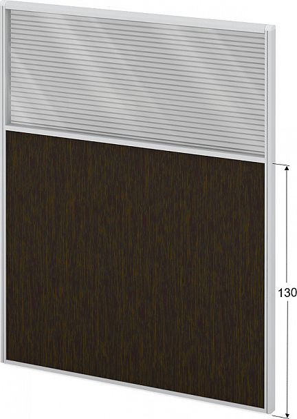 Модуль комбинированный "Мобильные офисные перегородки «Логика»" ПК-ЛГ-МДК200х160/130Ж/Д-В1-650 дуб ферраре - Вид 1