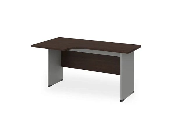 БЕРЛИН / BERLIN Угловое рабочее место левое 1400х950х740 Венге/Серый - Вид 1