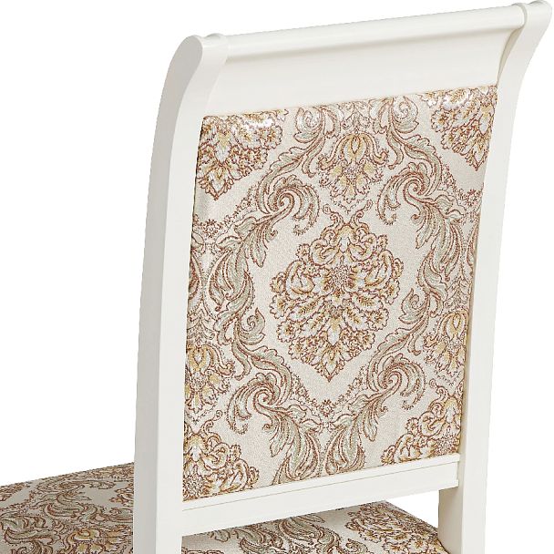 Комплект деревянных стульев с мягким сиденьем Бармс Слоновая кость/Бежевый жаккард, 3 шт. - Вид 10