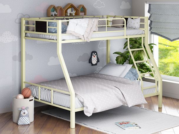 Двухъярусная кровать "Гранада-1" слоновая кость - Вид 1