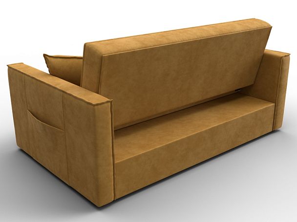 Диван прямой Лига-104 (140) Велюр желтый - Вид 5