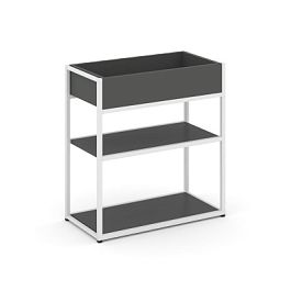 Rift Стеллаж металлический низкий приставной RF.STM-012 Антрацит/Металл Белый 696*350*750 - Фото предпросмотра