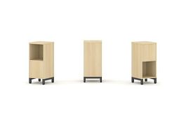 Стайл Проджект Набор стеллажа 2-х сторон., 2 яр. SN.NSD-211 Акация Лорка/Металл Антрацит 387*400*881 - Фото предпросмотра