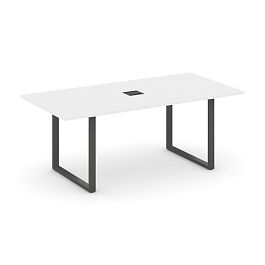 Style Project Direct Direct Стол переговорный SN-6O.SPRG-198 Белый/Металл Антрацит 1980*980*750 - Фото предпросмотра