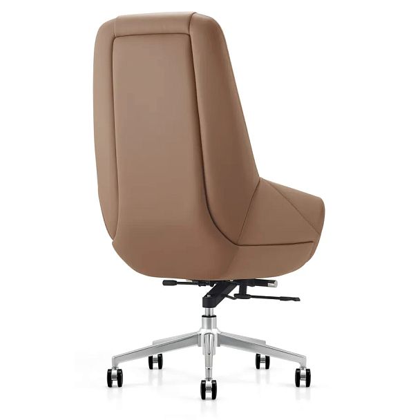 Кресло HAWASAN (ХАВАСАН) PREMIUM EX-810, хромированная сталь, экокожа, коричневое, 533236 - Вид 5
