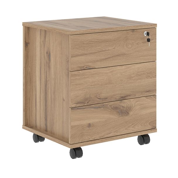 Тумба мобильная EMC-3D.A Дуб Денвер светлый 520х450х605 EDIS - Вид 1