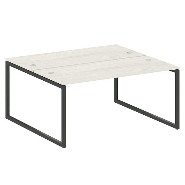 Metal System Quattro Р. ст. на О-образном м/к 40БО.РАС-СП-2.4 Дуб наварра/Антрацит металл 1600*1475*750 - Вид 1