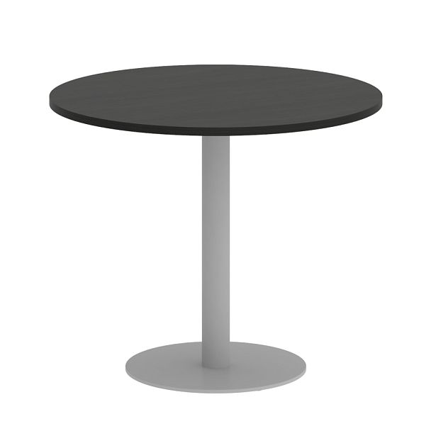 Home Office Стол круглый VR.SP-5-90.1 Суар тёмный/Серый металл 900*900*750 - Вид 1