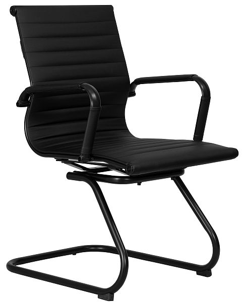 Офисное кресло для посетителей DOBRIN CODY BLACK (чёрный) - Вид 2