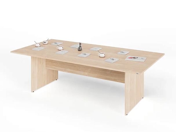 UNITY PОКС-12/24 ДУБ СОНОМА Конференц стол прямоугольный Универсальный 2400х1200х750 - Вид 2