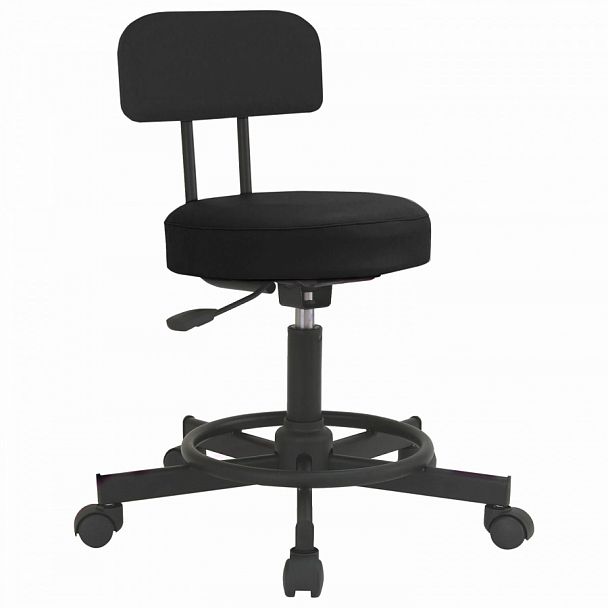 Кресло РС12, без подлокотников, кожзам, черное, РС01.00.12-201- - Вид 1