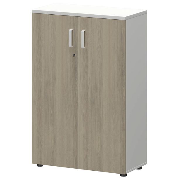 Шкаф СМШ-38Д Тип1 Белый/Кронберг 792x380x1214 Смарт - Вид 1