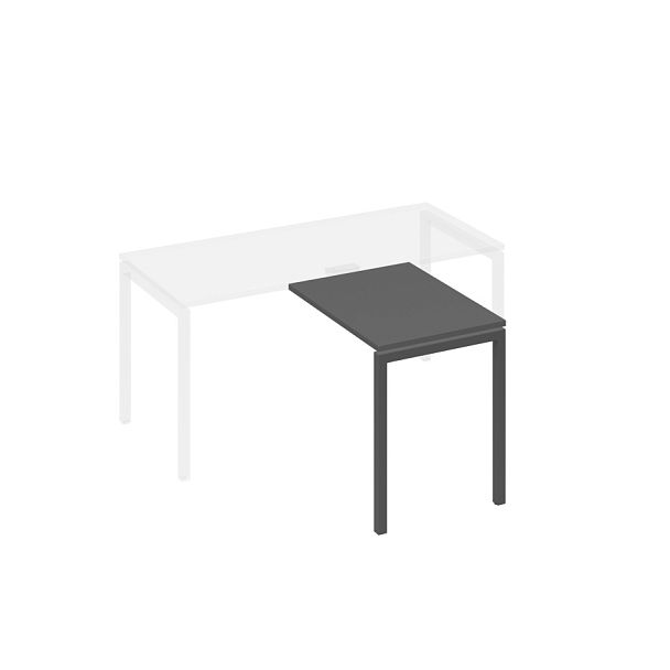 Брифинг-приставка на опорах DUE A4 А4 Б2 071 БП антрацит премиум / металлокаркас антрацит - Вид 1