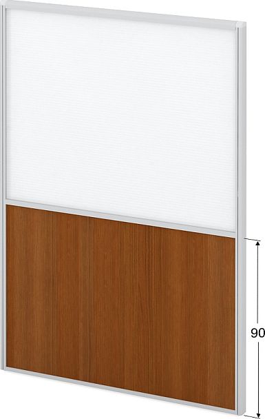 Модуль комбинированный "Мобильные офисные перегородки «Логика»"  ПК-ЛГ-МДК200х140/90П/Д-В1-538 белый - Вид 1