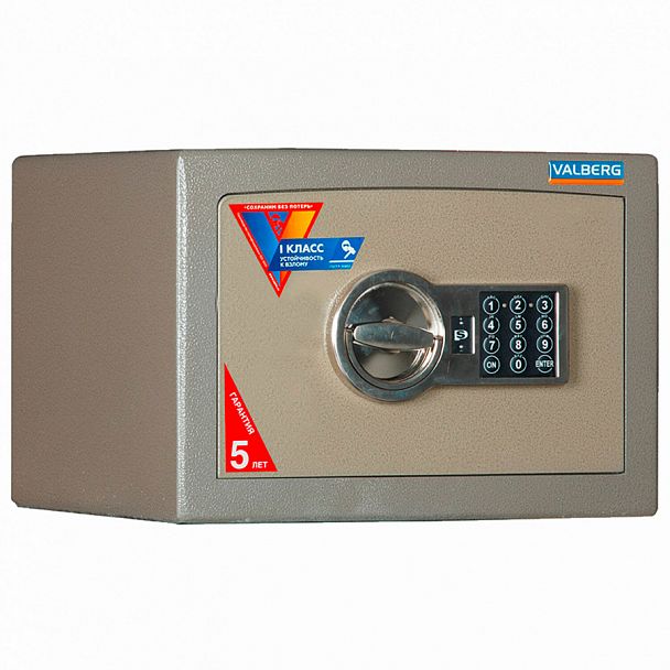 Сейф взломостойкий 1 класс VALBERG "Карат-25 EL", 250х360х310 мм, 44 кг, электронный замок, S10499010440 - Вид 1